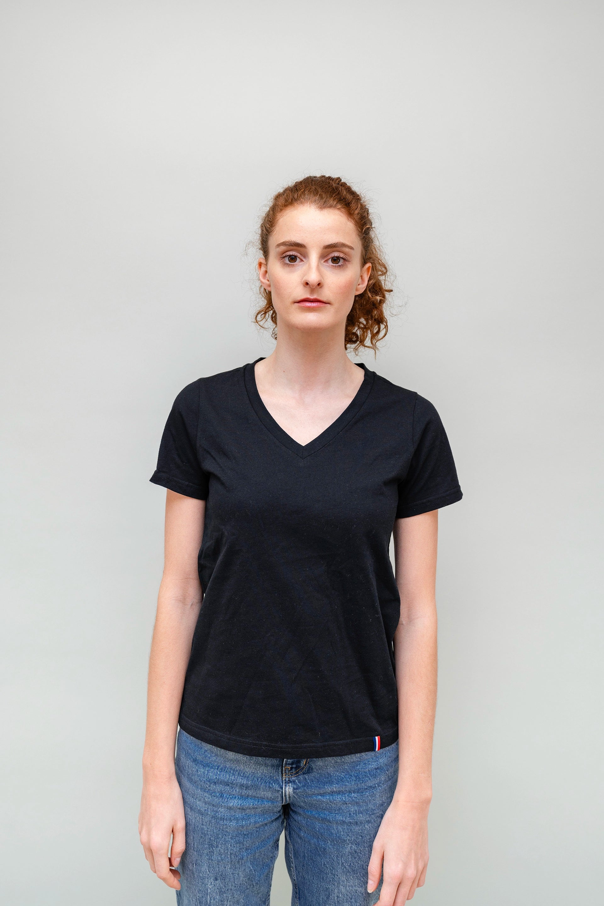 T Shirt Col V Femme