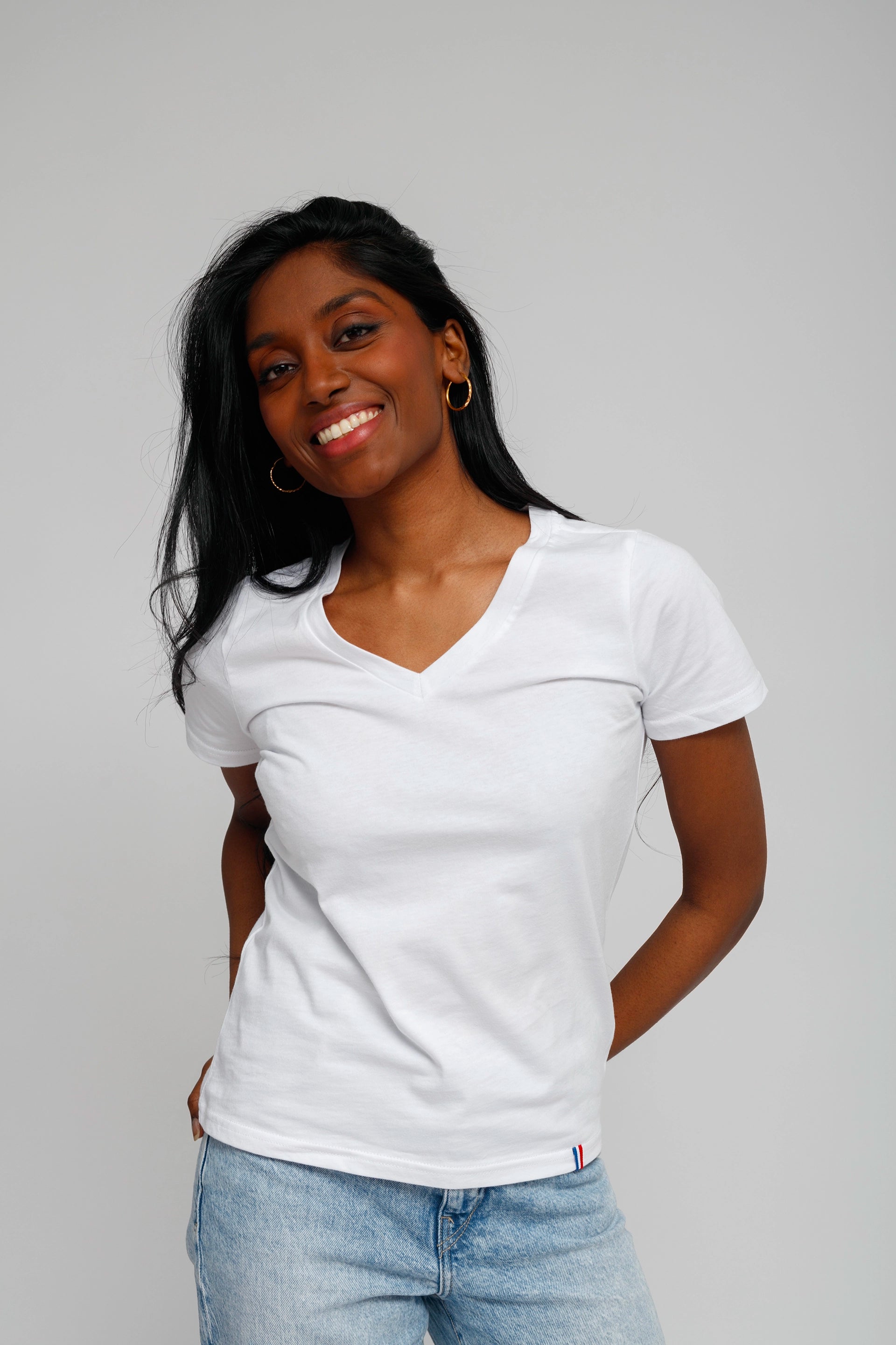 Tee shirt blanc et noir femme on sale